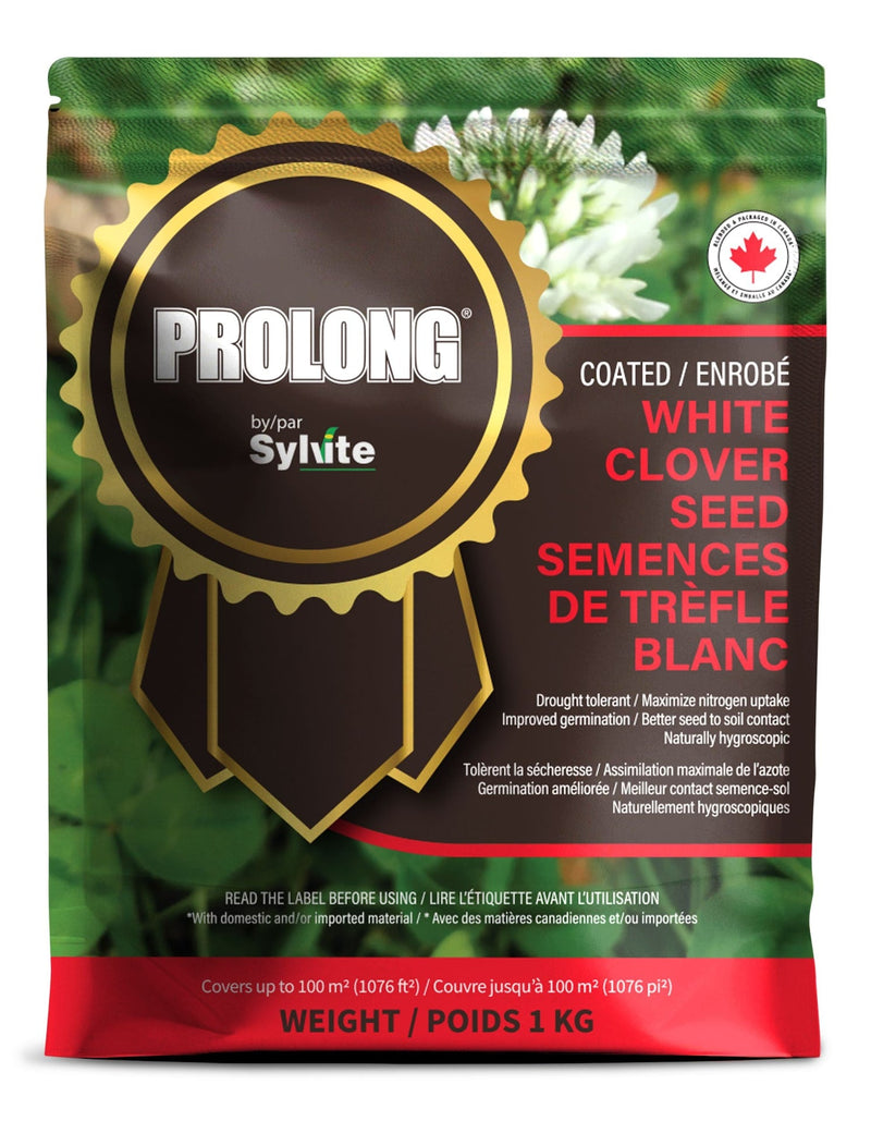PROLONG Drought Tolerant White Clover Seed Bag, Water Saving, 1kg Z7