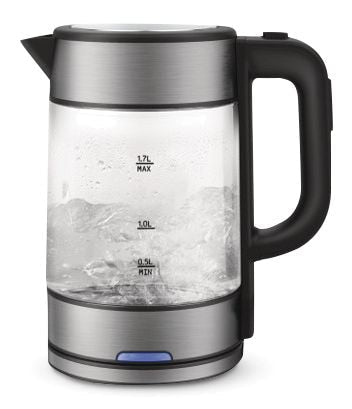 Vida by PADERNO Variable Temperature Glass Kettle, 1.7-L N2