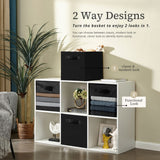 Decomomo Collapsible Transparent Front Cube, 11-in, 6-pk, Beige