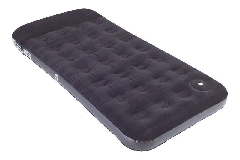 Outbound Twin Airbed with Built-In Manual Pump, Hand/Foot Pump, PVC, Black F5