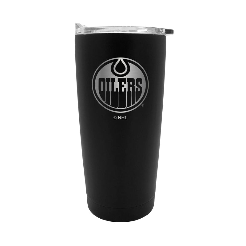 NHL Edmonton Oilers Executive Stainless Steel Insulated Travel Tumbler, Black, 20-oz W2