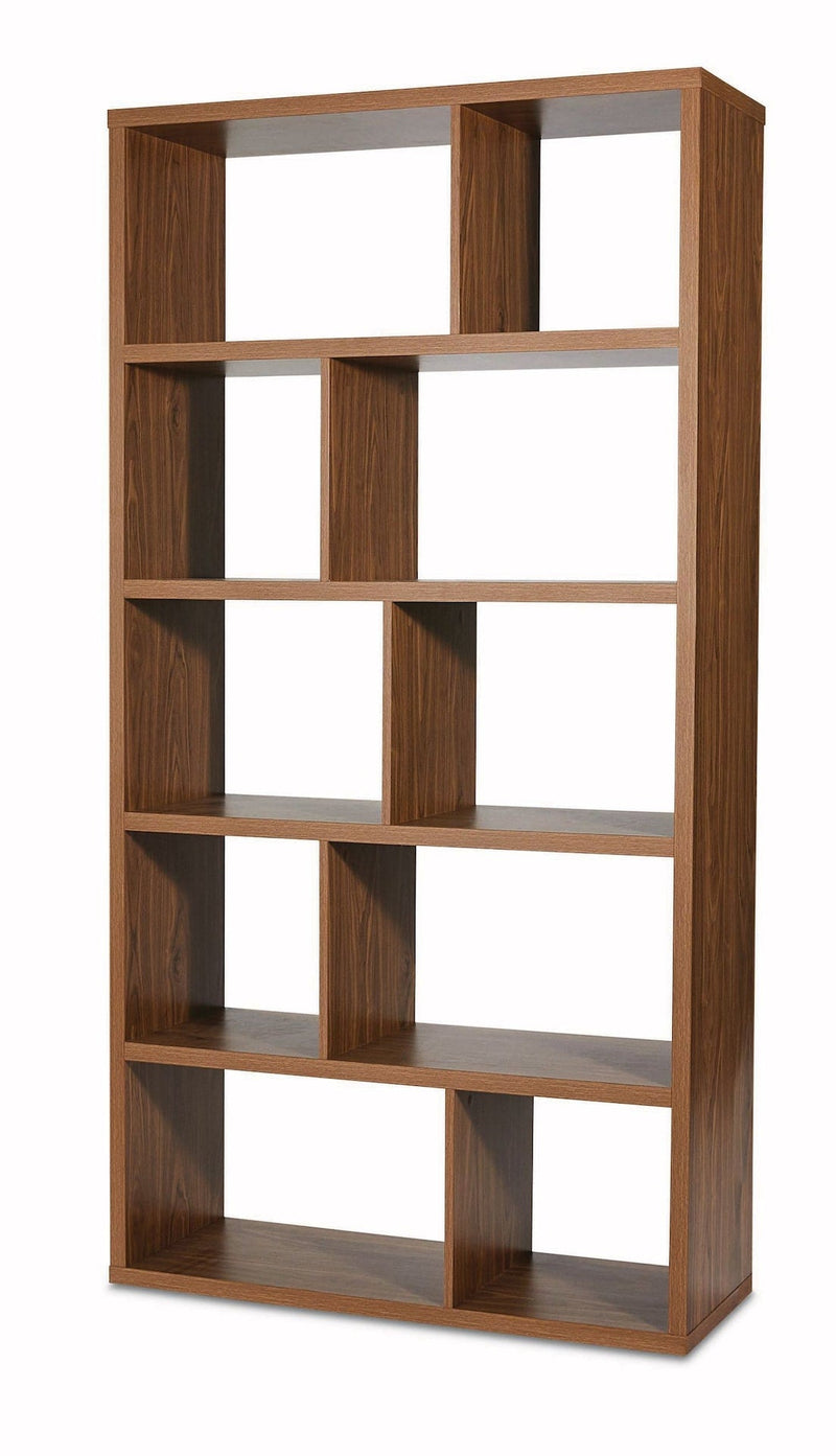 CANVAS Knowlan Modular Adjustable 5-Tier Bookshelf, 38.25 x 14.5 x 74.25-in, Walnut F4