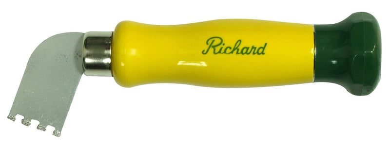 Richard Tungsten Steel Carbide-Tipped Grout Remover Tool with Notched Blade & Plastic Handle F8