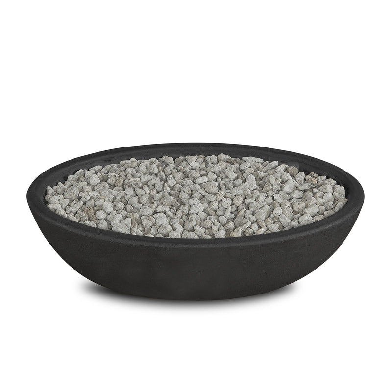 Riverside Oval Concrete Propane Fire Pit in Shale, 48-in J1