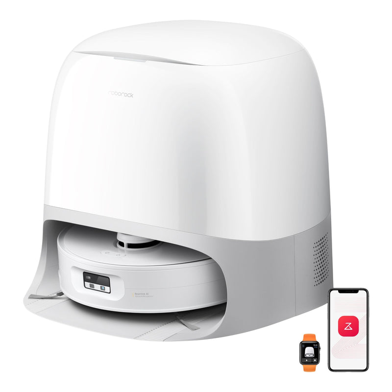 Roborock Qrevo Curv 2 Flow Robot Vacuum & Mop featuring 20,000 Pa suction, a 220 RPM roller mop, and advanced LiDAR navigation. P3