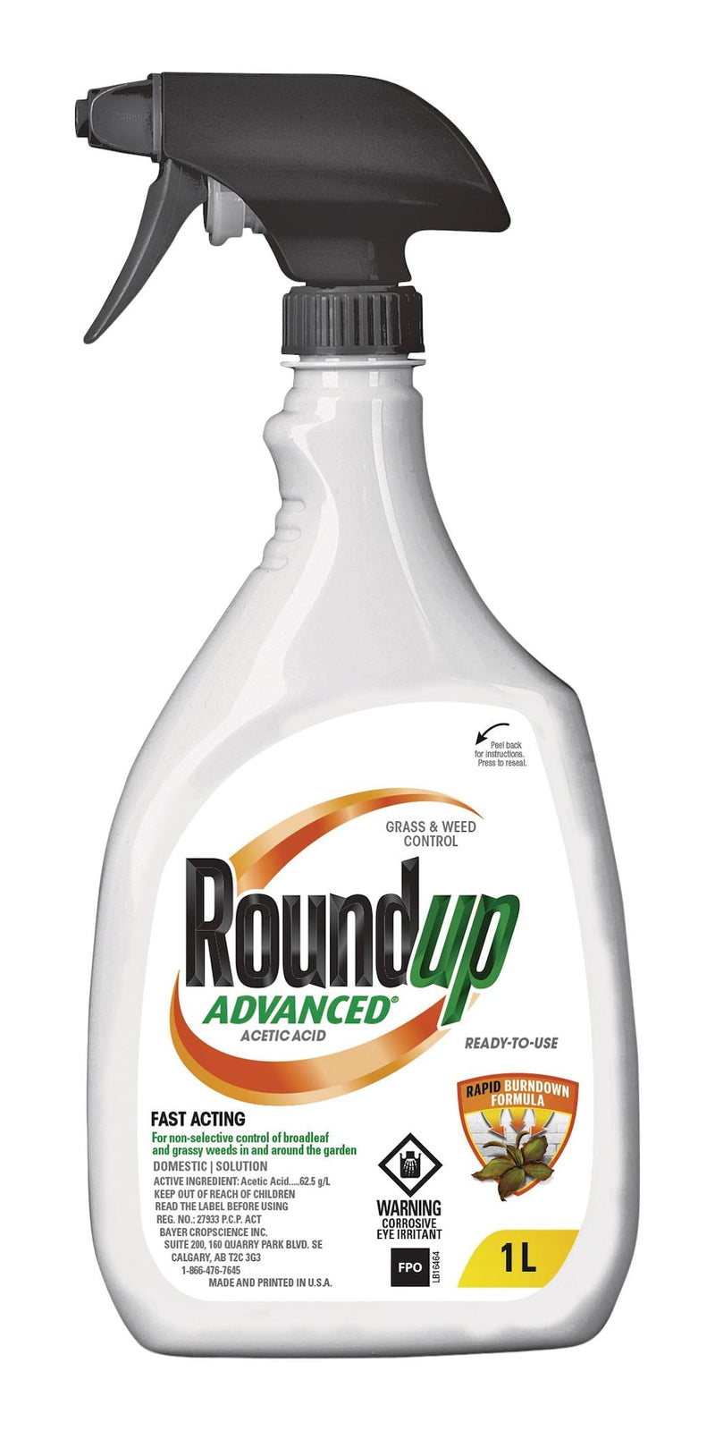 RoundUp Advanced Ready-To-Use Grass & Weed Control Spray, 1-L E1