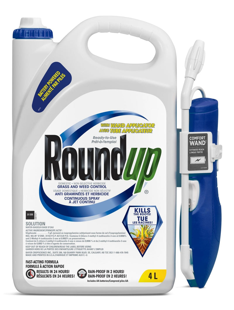 Roundup Weed Killer with Battery-Powered Wand, 4-L C6