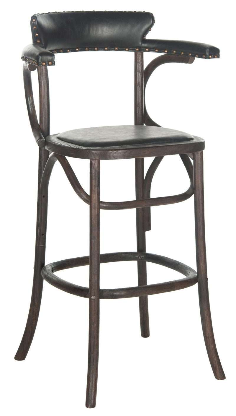 Safavieh Kenny Bar Stool, Antique Black E9