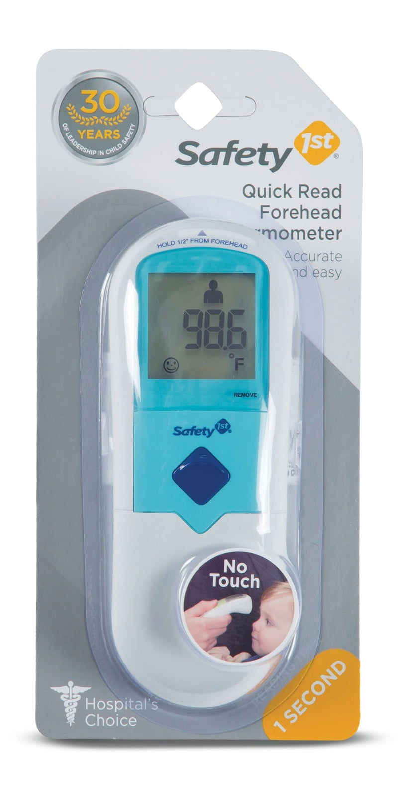 Safety 1st Quick Read Forehead Thermometer, Blue X5