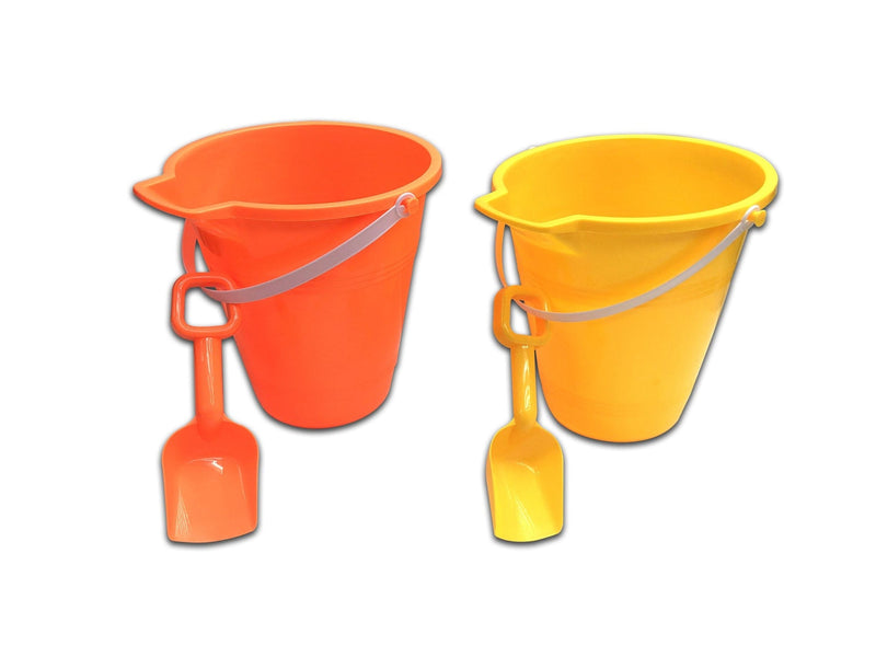 Sand Bucket & Shovel Set, Multi-Coloured, Assorted, Ages 2+, for Summer/Beach Activities B5