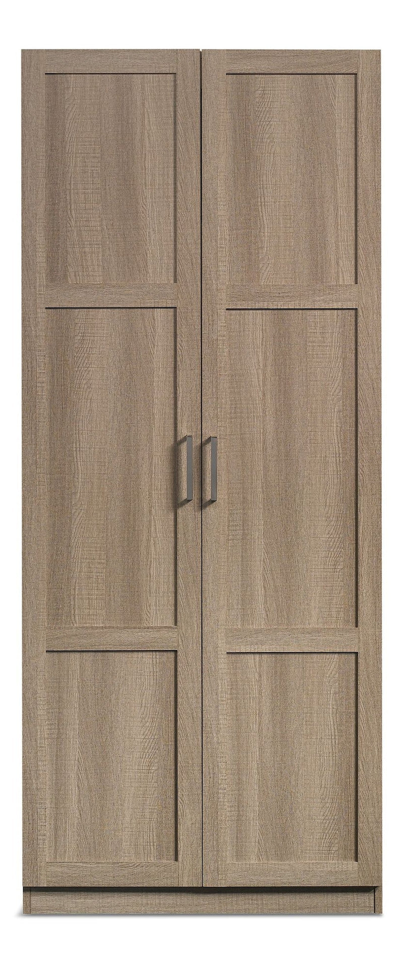Sauder 2-Door Storage Cabinet With Adjustable Shelves, Oak Finish V1