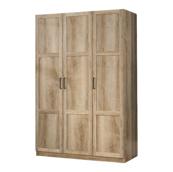 Sauder 3 Door Wardrobe, Shaker Oak Y2