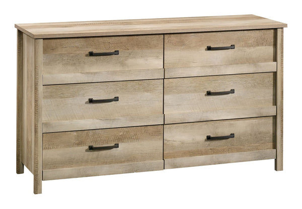 Sauder Cannery Bridge 6-Drawer Double Dresser/Chest Bedroom Storage, Lintel Oak Finish T5