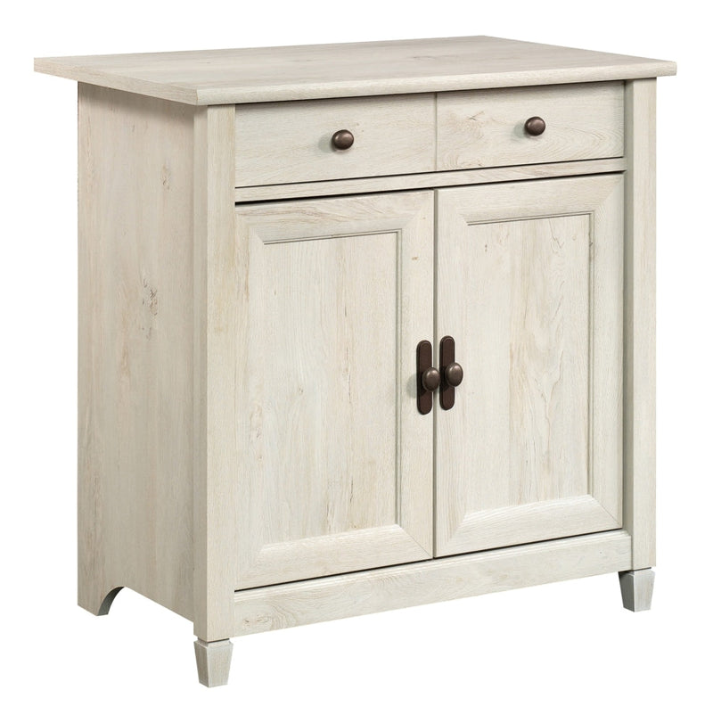 Sauder Edge Water 2-Door Storage Cabinet With Adjustable Shelf, Chalked Chestnut Finish Y9