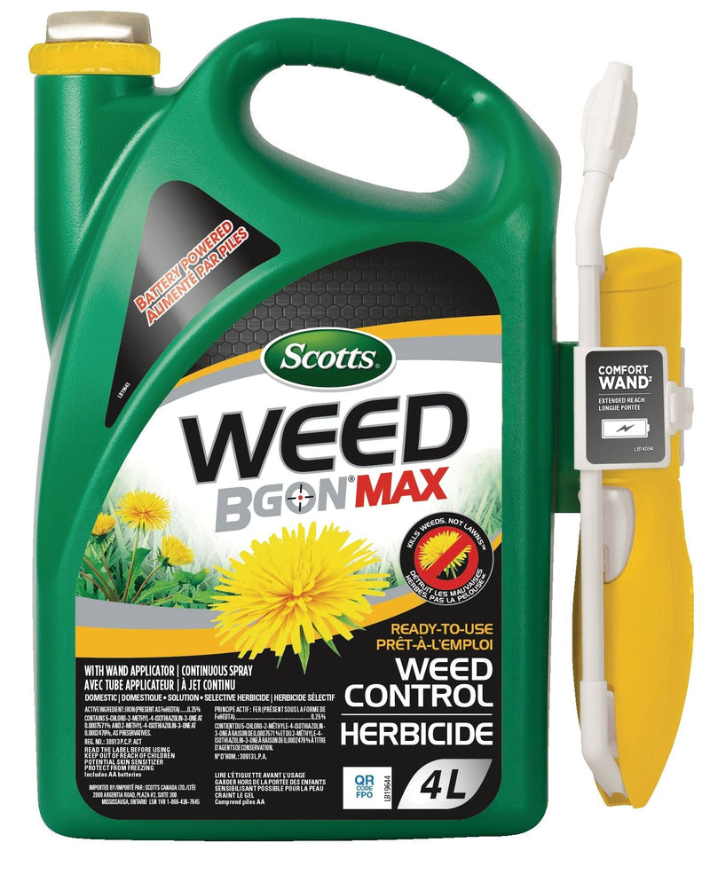 Scotts Ecosense Weed B Gon MAX Ready-To-Use Weed Control Battery Powered Spray, 4-L J7