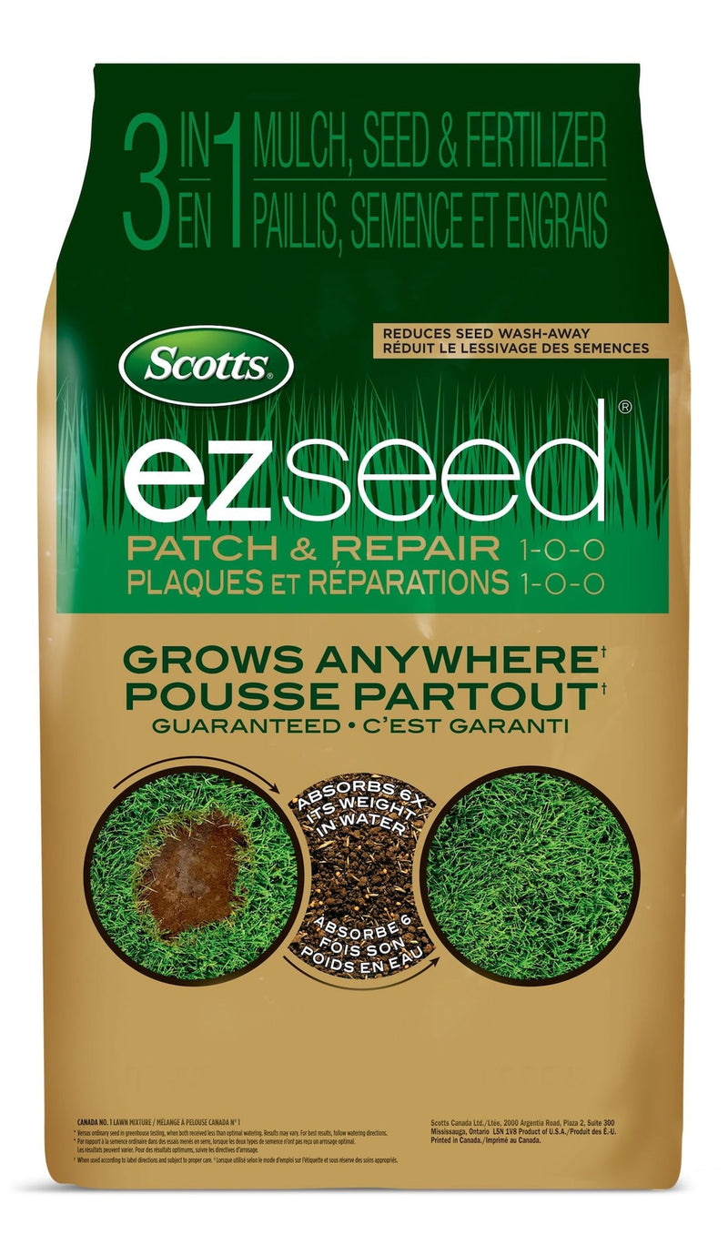 Scotts EZ Seed 3-in-1 Patch & Repair Grass Seed & Fertilizer Mix, 1-0-0, 4.5-kg G6