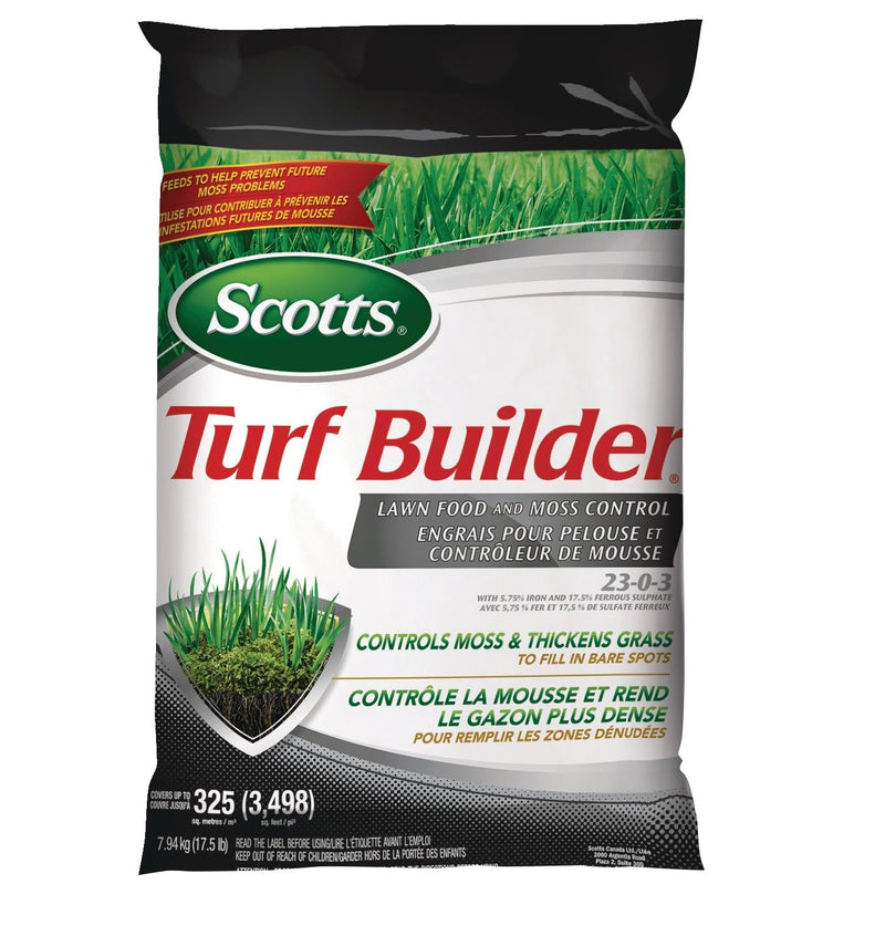 Scotts Turf Builder Lawn Food and Moss Control, 23-0-3, 7.94-kg, 325-m² G1