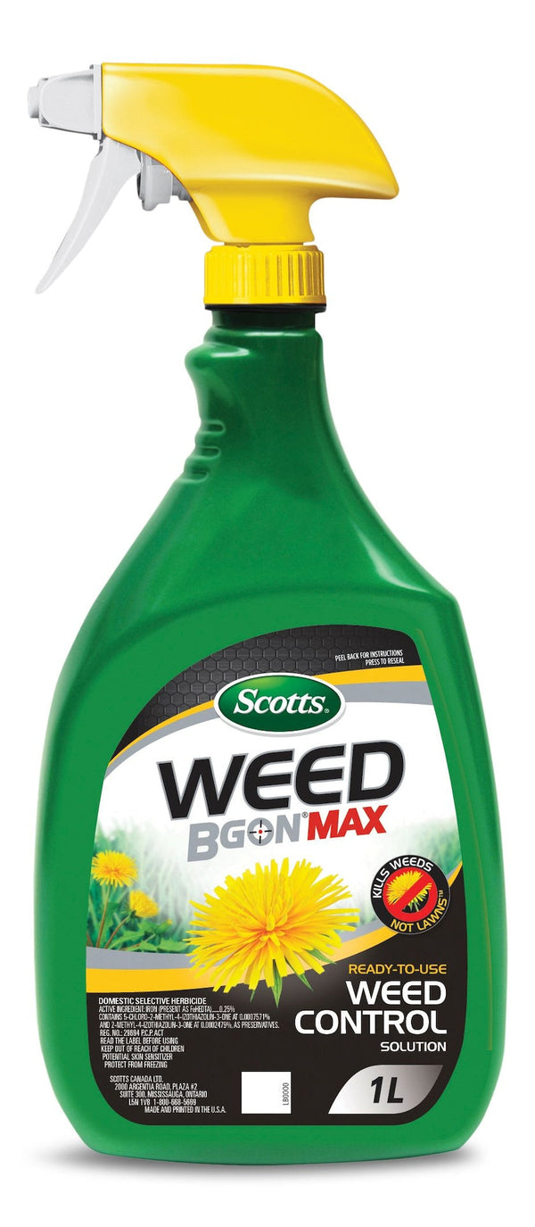 Scotts Weed B Gon MAX Ready-to-Use Weed Control/Killer, Herbicide for Lawns, 1-L C9