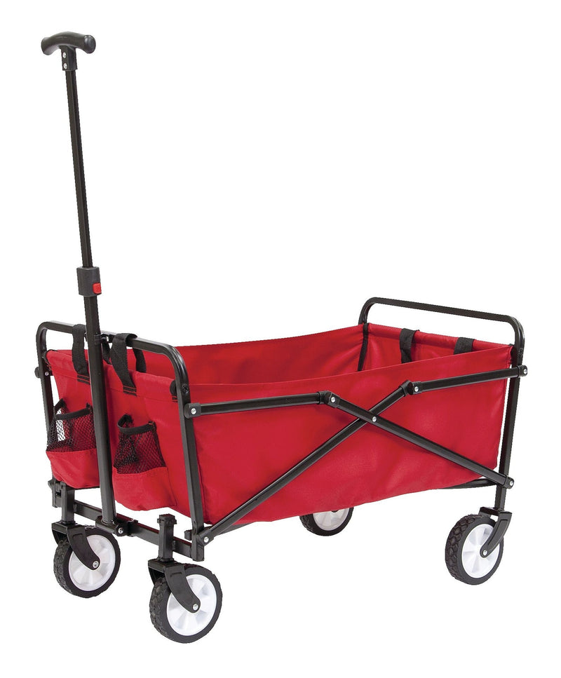 Seina Outdoor Collapsible Folding Utility Wagon with Cup Holders, 150-lb Capacity M5