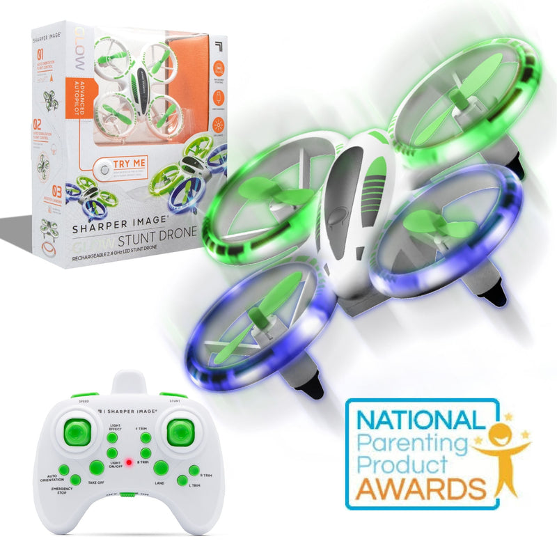 Sharper Image Drone Stunt Glow LED 5inch N2