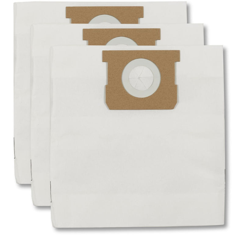 Shop-Vac Disposable Paper Dust Collector Filter Bags for Wet/Dry Shop Vacuums, 18-30 L, 3-pk N3