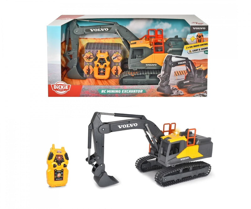 Simba Dickie RC Excavator Construction Toy with Effects for Ages 3+ O1