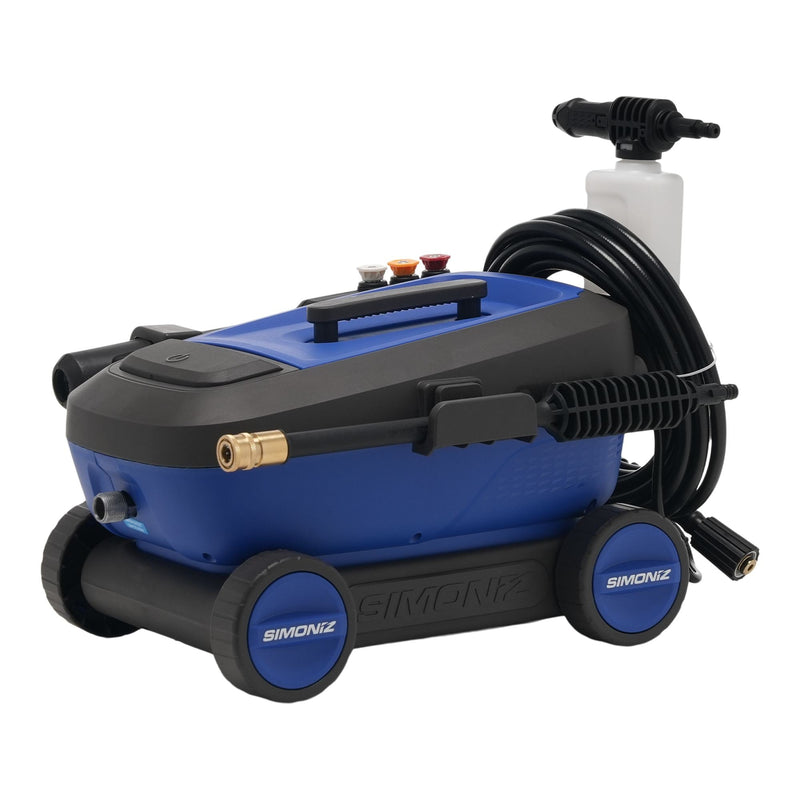 SIMONIZ 1600 PSI 1.25 GPM 4-Wheel Electric Power Pressure Washer with Foam Blaster Attachment V6