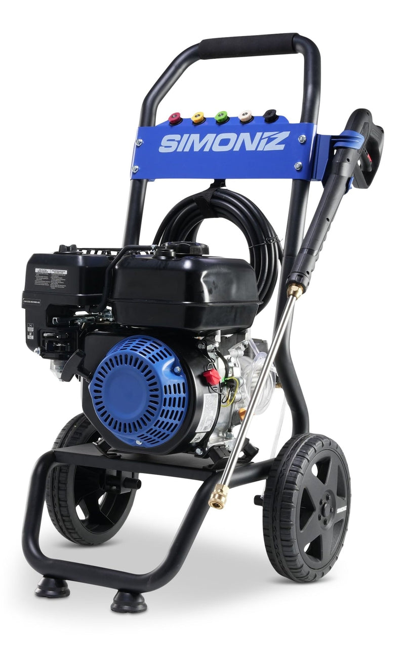 Simoniz 3000 PSI Gas Pressure Washer & Accessories, Heavy Duty D8