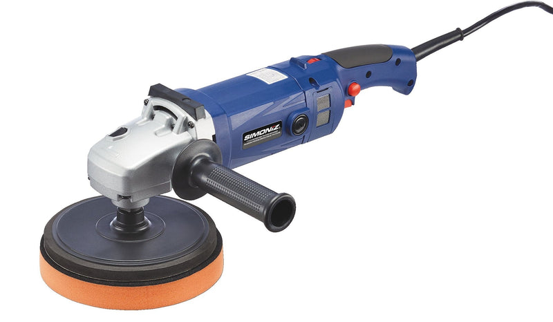 SIMONIZ Brushed Corded Hook & Loop Right Angle (Fixed Orbit) Adjustable Grip Polisher & Sander, 7-in K9