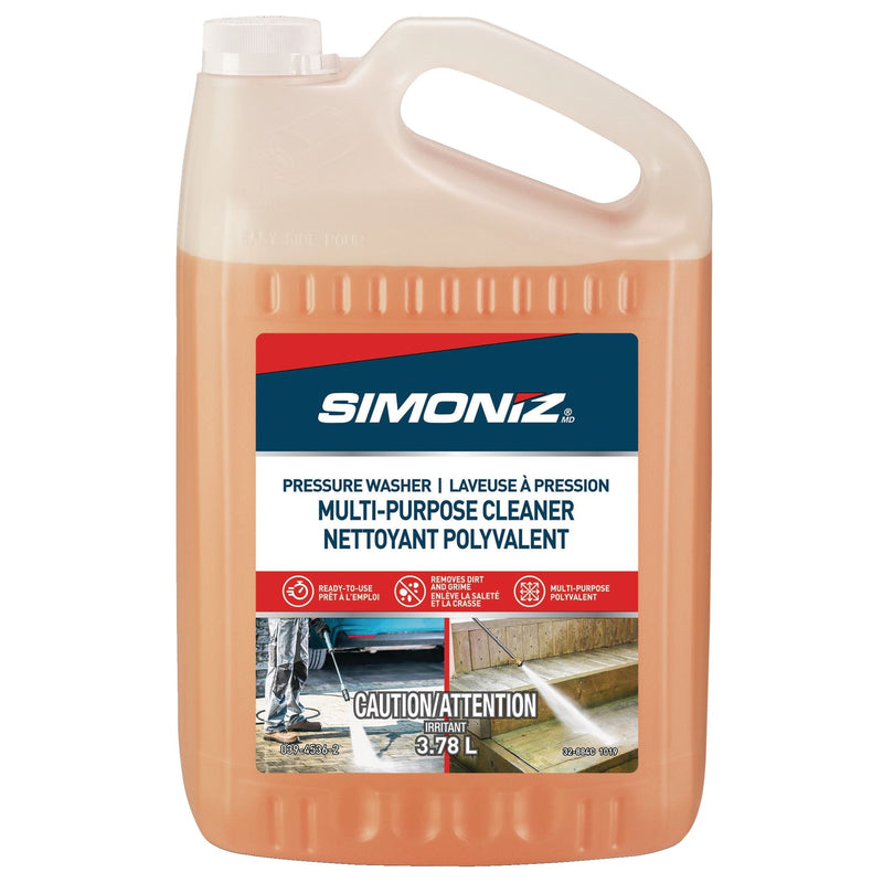 Simoniz Non-Toxic All-Purpose Ready-to-Use Pressure Washer Detergent, 3.78L E1