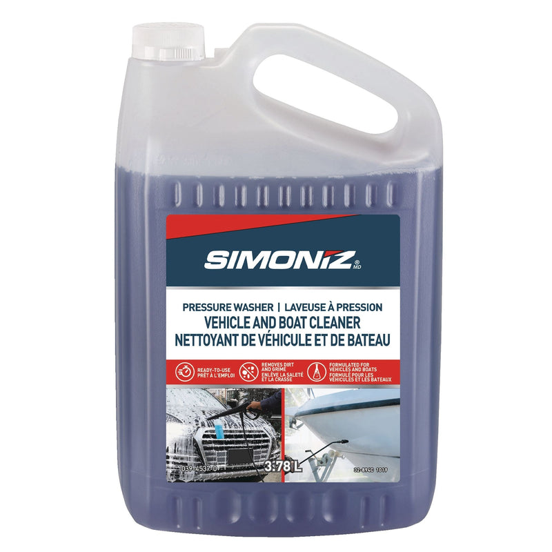 Simoniz Non-Toxic Vehicles & Boats Ready-to-Use Pressure Washer Detergent, 3.78L G6