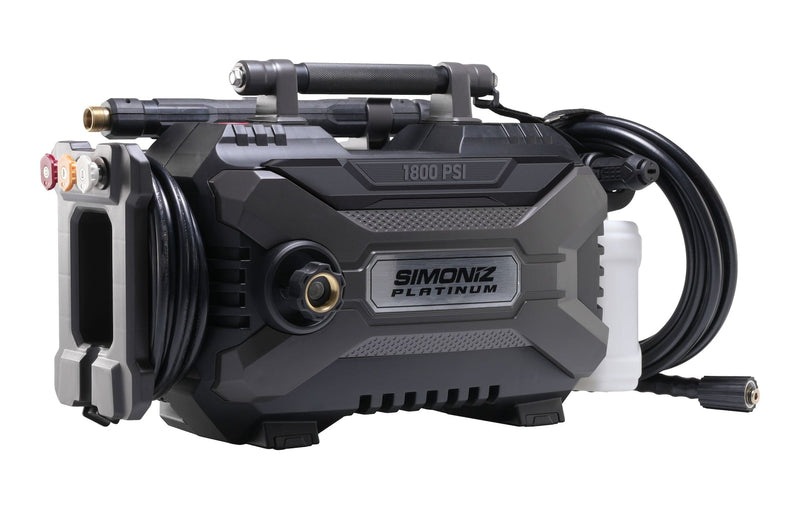 Simoniz Platinum1800 PSI 2.0 GPM Corded Cold Water Brushed Electric Pressure Washer with Foam Blaster K1