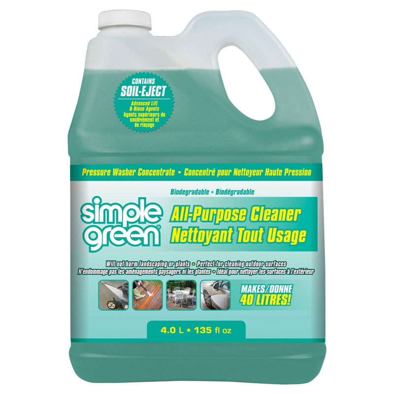 Simple Green All-Purpose Concentrate Pressure Washer Detergent, 4L T2