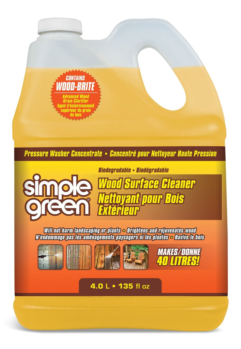 Simple Green Wood Surface Concentrate Pressure Washer Detergent, 4L K5