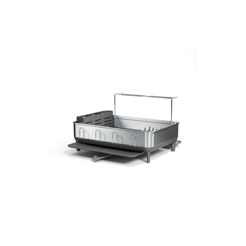 Simplehuman Large Steel Frame Dish Rack, Brushed Finish A7