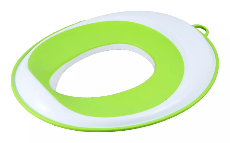 Simplicité Kids' Potty Training Toilet Seat, Anti-Slip Edges, White/Green P8