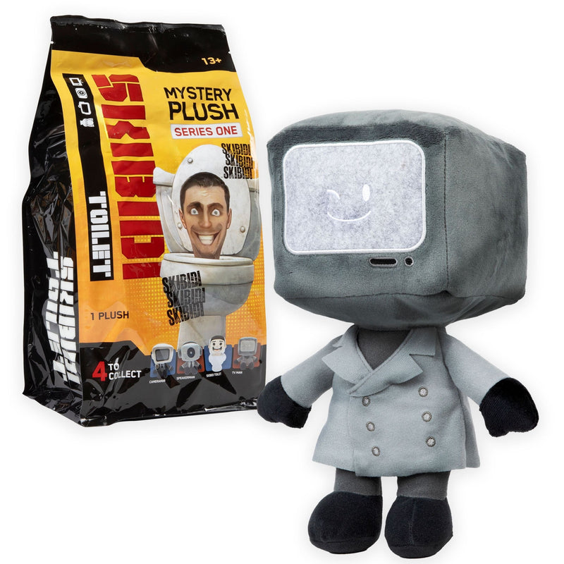 Skibidi Toilet Mystery Series 1 11-in Soft Plush Toy for Ages 13+, Assorted Characters S2