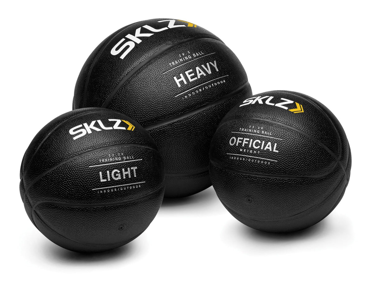 SKLZ Heavy Weight Control Indoor/Outdoor Training Basketball For Strength & Ball Handling, 3-lbs