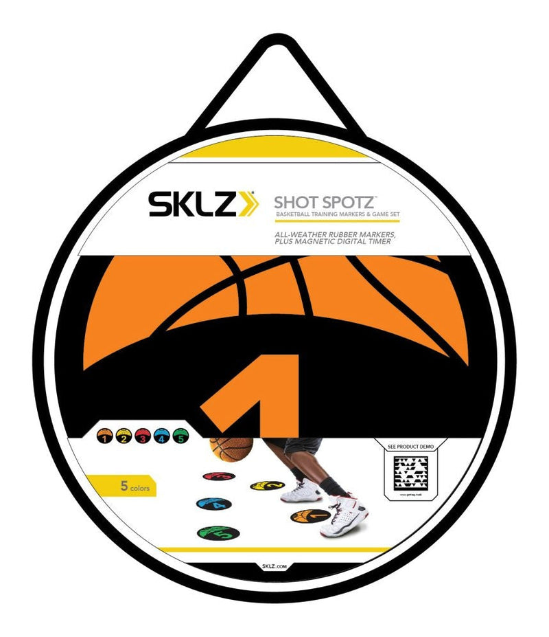 SKLZ Shot Spotz Indoor/Outdoor Numbered Basketball Training Markers with Digital Timer G4