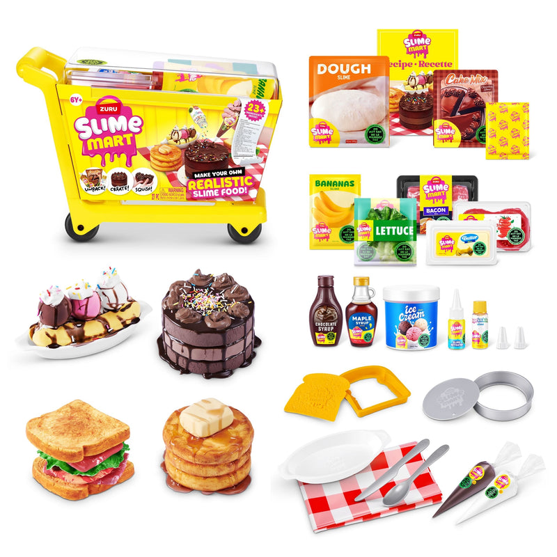 Slime Mart Shopping Cart Series 1, Playset, Yellow E2