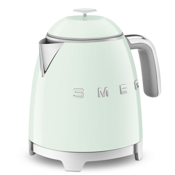 Smeg 50's 1400W Retro Style Electric Mini Countertop Kettle with Cordless Base, Pastel Green, 0.8-L K0