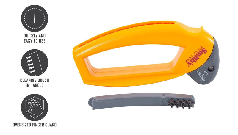 Smiths Axe and Machete Hand Sharpener with Soft-Grip Handle H0