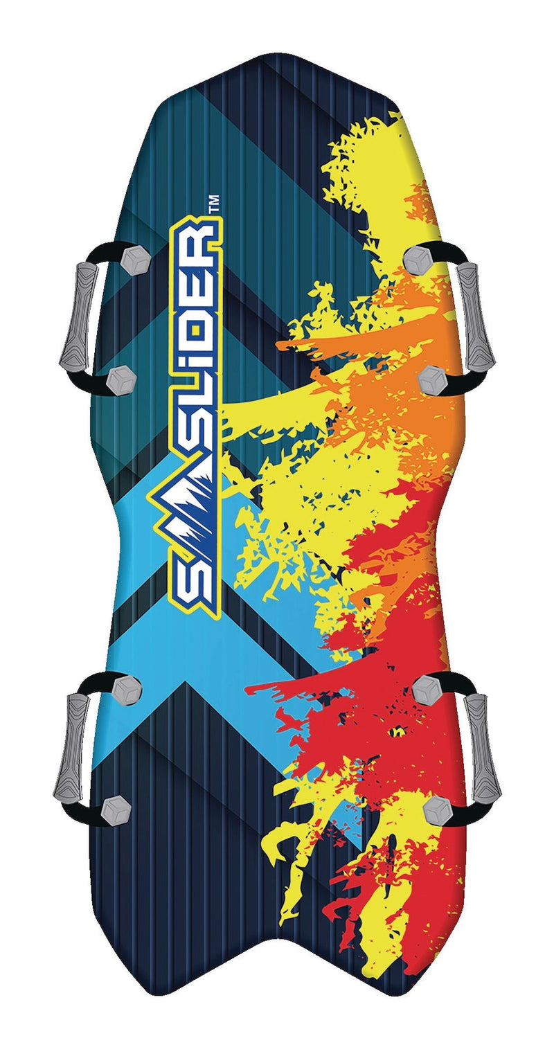 Snow Slider Splatter Kids' 2-Person Lightweight Foam Winter Snow Sled/Toboggan with Handles J1
