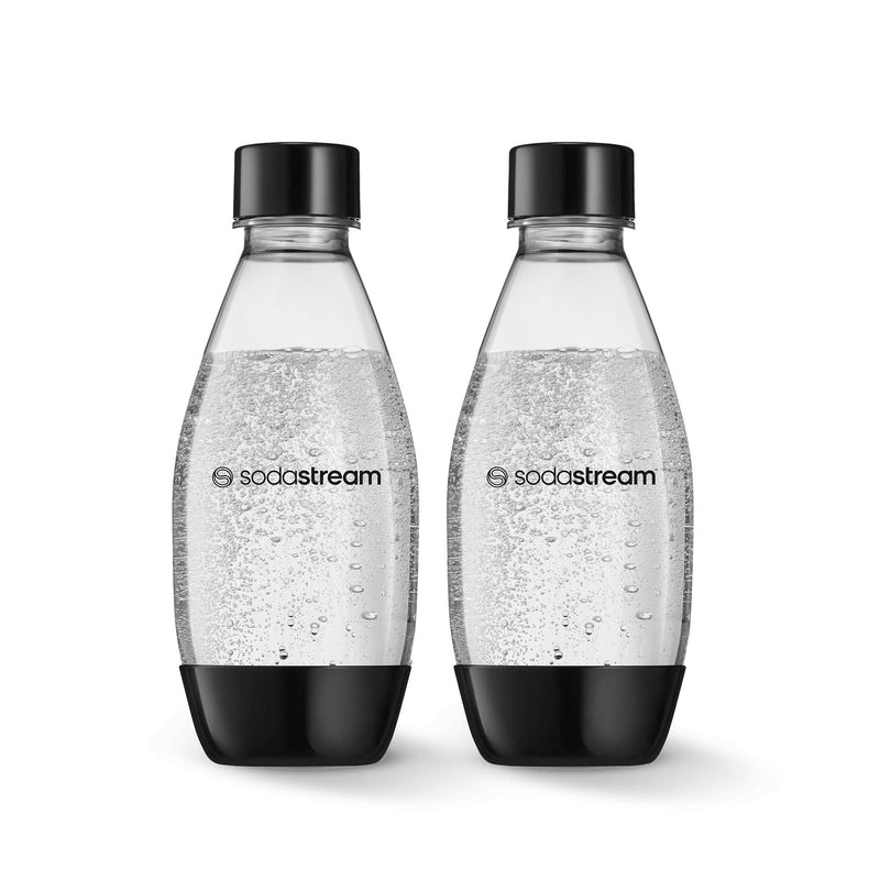 SodaStream Carbonating Bottle, Dishwasher Safe, BPA-Free, Black, 0.5-L, 2-pk B4
