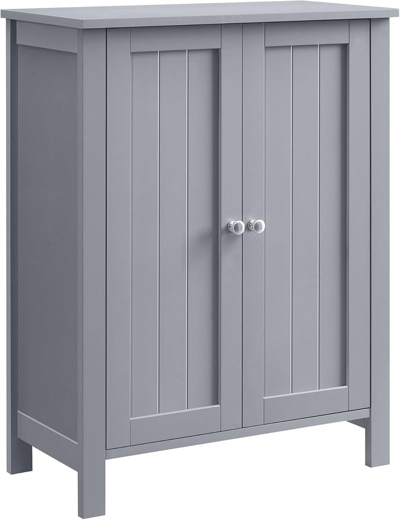 Songmics Home 2-Door Dove Grey Storage Cabinet with 2 Adjustable Shelves U9