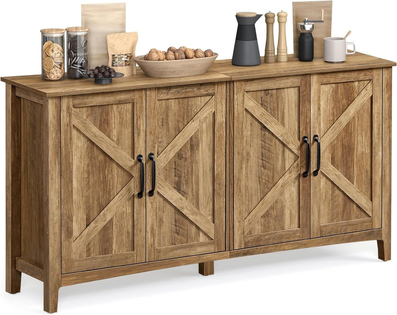 Songmics Home 4-Door Farmhouse Buffet Cabinet Q1