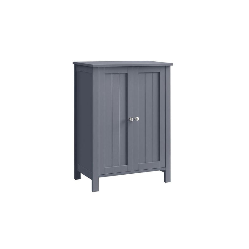Songmics Home Dove Grey Floor Cabinet with 2 Adjustable Shelves R1