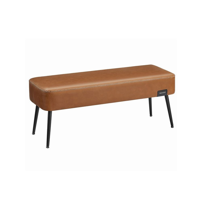 Songmics Home EKHO Collection Caramel Brown Synthetic Leather Bench C3