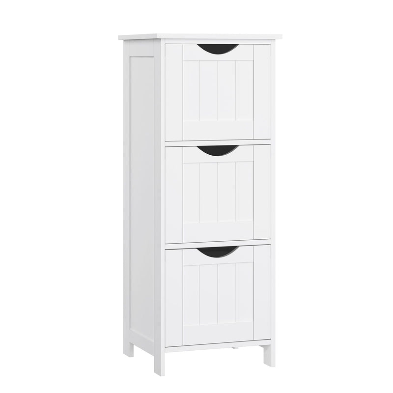 Songmics Home White Freestanding Cabinet with 3 Drawers G5
