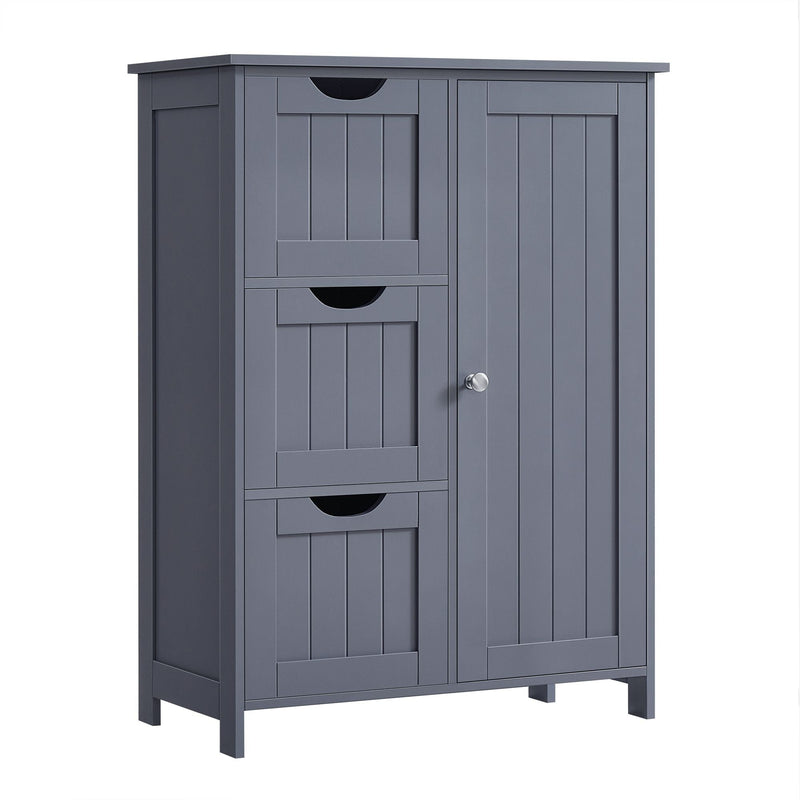 Songmics Home White Freestanding Cabinet with Drawers W6